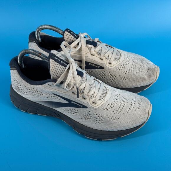 Brooks Anthem 4 Running Shoes Mens 10 Gray Black Cushion Sneakers Athletic - Picture 3 of 11